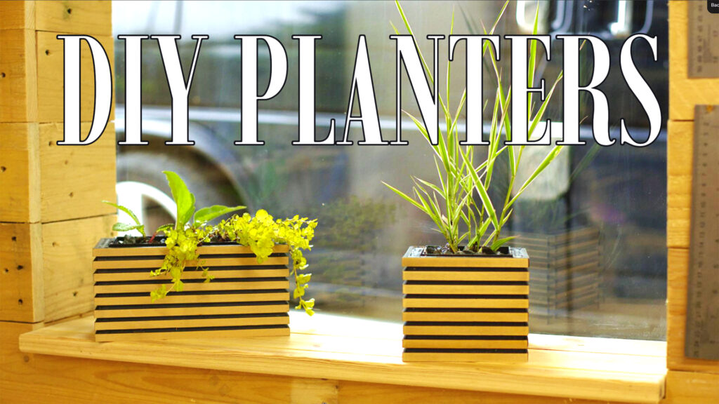 Modern Indoor Planter - Free Plans