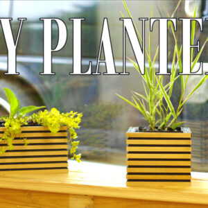 Modern Indoor Planter - Free Plans