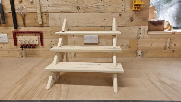 3 Tier Shelving Display Unit - FREE Plans