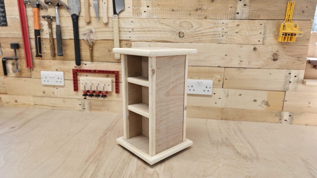 Rotating Display Unit With Shelves - FREE Plans