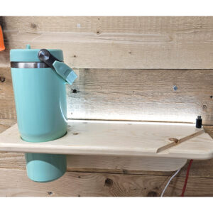 Childs Illuminated Bedside Shelf With Phone & Stanley Cup Holder - FREE Plans