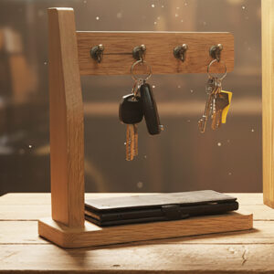Oak Desk Key Organiser Build - FREE Plans