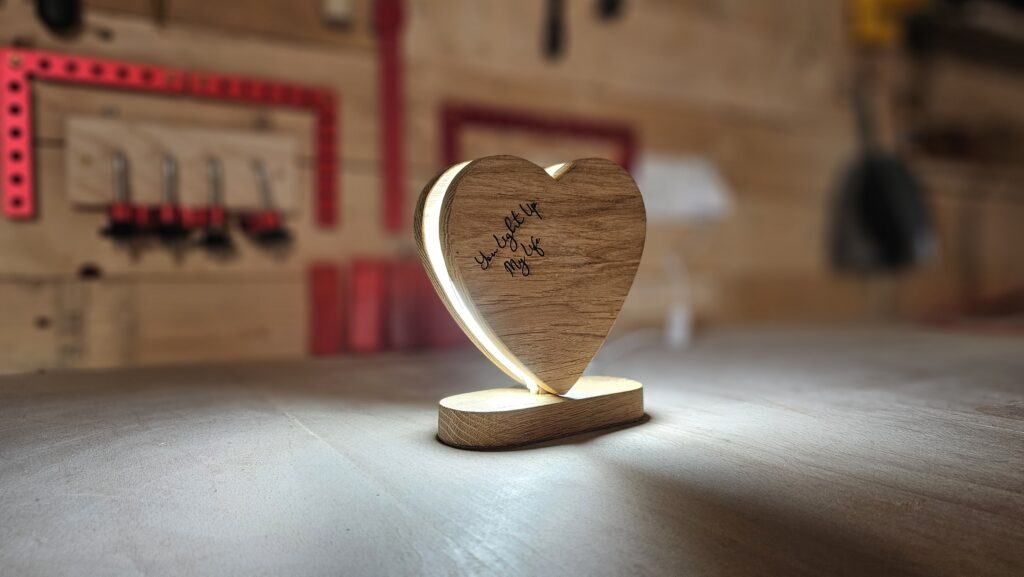 Heart Shaped LED Lamp Build - FREE Template