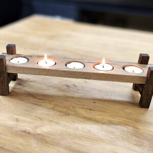 2 Tone Oak Tealight Holder - FREE Plans