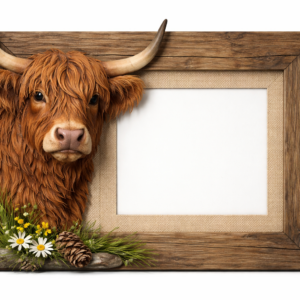 Judy's Highland Cow Scroll Saw Template
